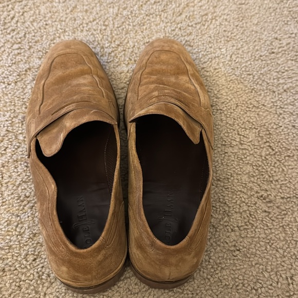 Men’s Cole Haan Tan Suede Loafers-Normal Wear & Tear. Size 11 - Picture 2 of 4